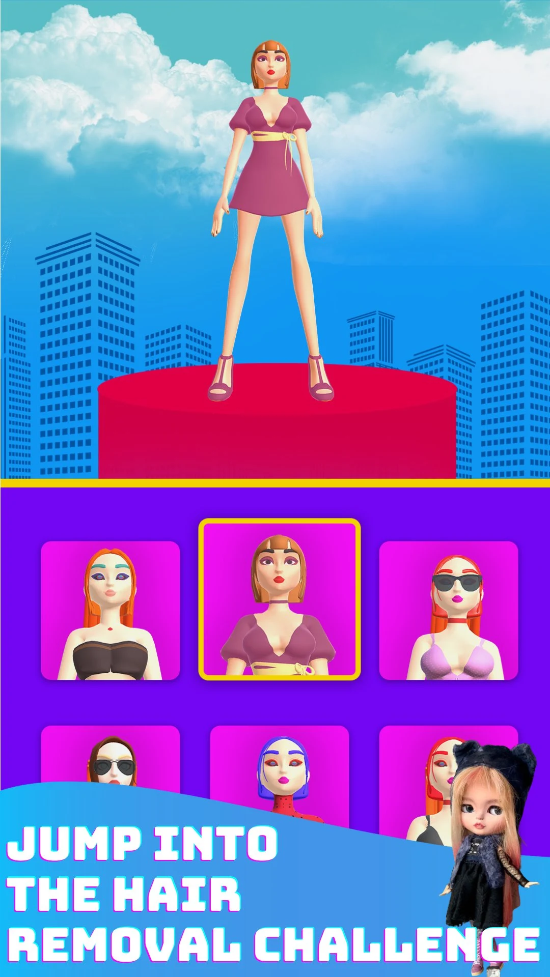 JoJo Dancing Hair Race 3D Game screenshot