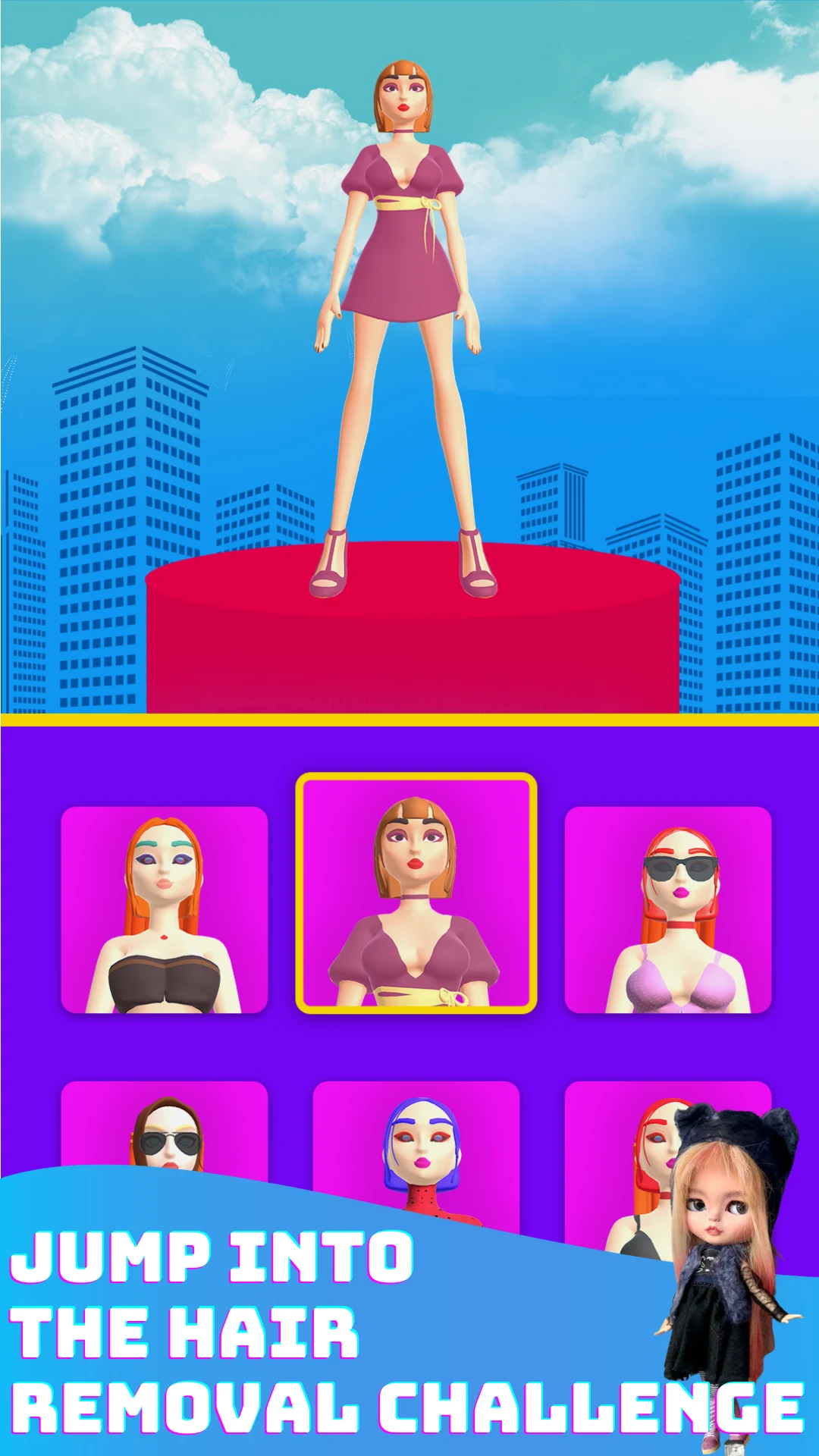 JoJo Dancing Hair Race 3D Game screenshot