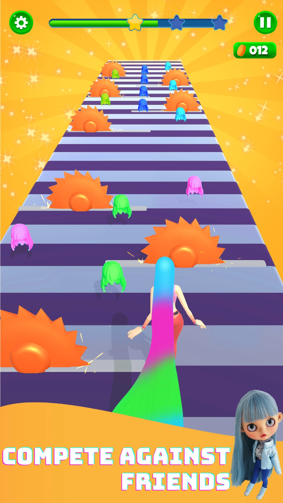 JoJo Dancing Hair Race 3D Game screenshot